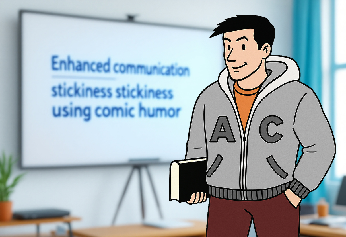 Enhanced communication stickiness using comic humor Arbit Choudhury